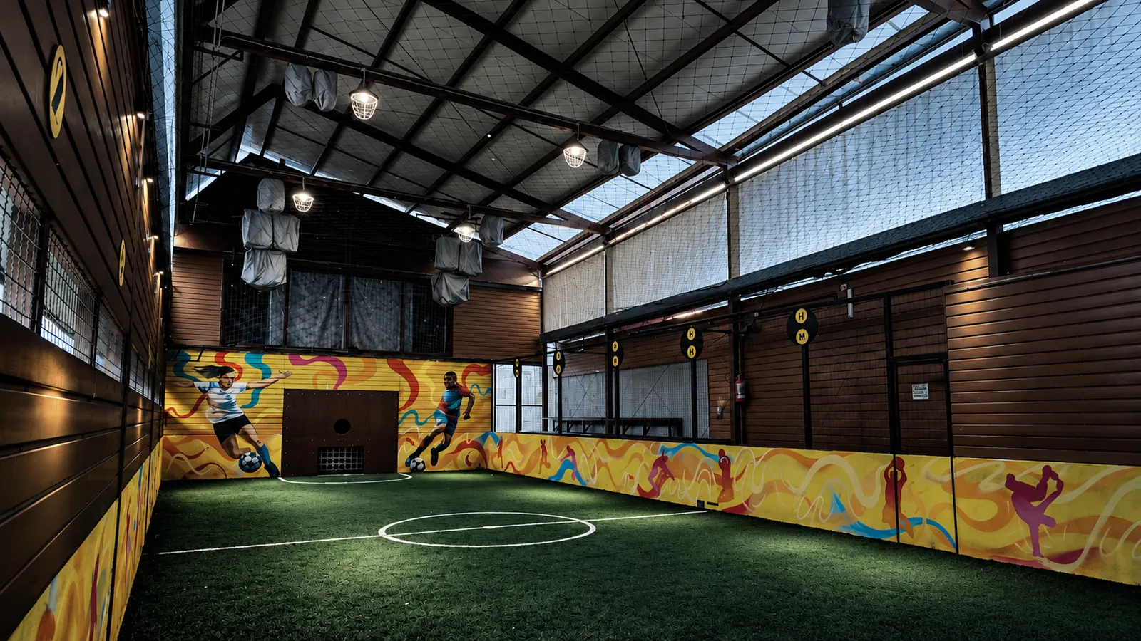 Cancha de fútbol techada