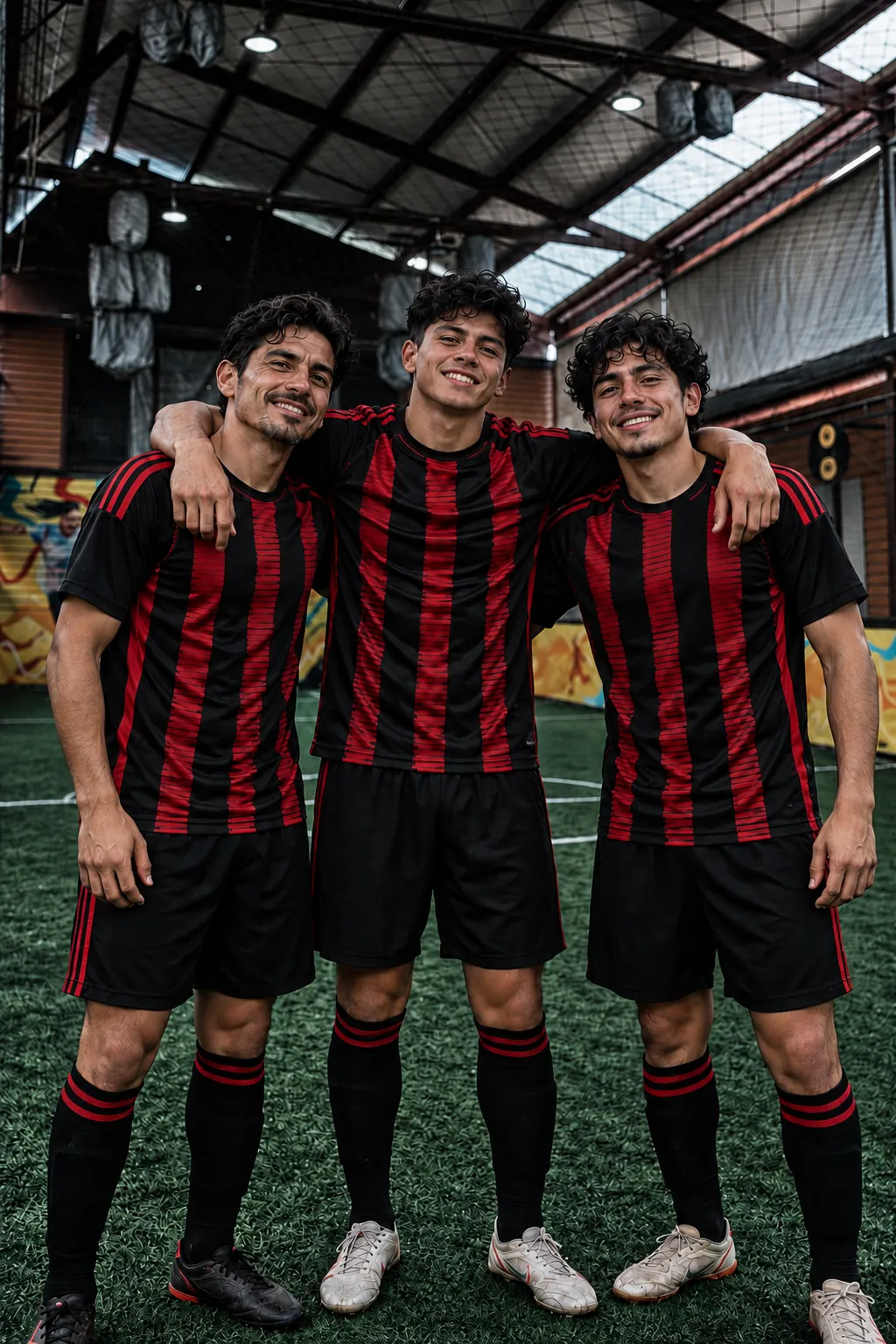 Jugadores de un equipo de la liga